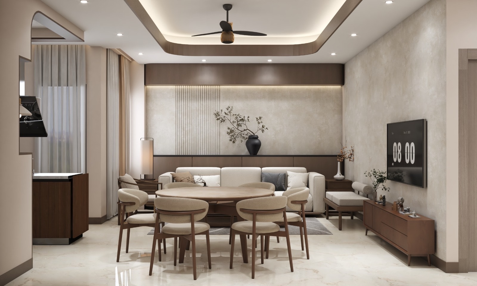Hermitage 3BHK — dining area