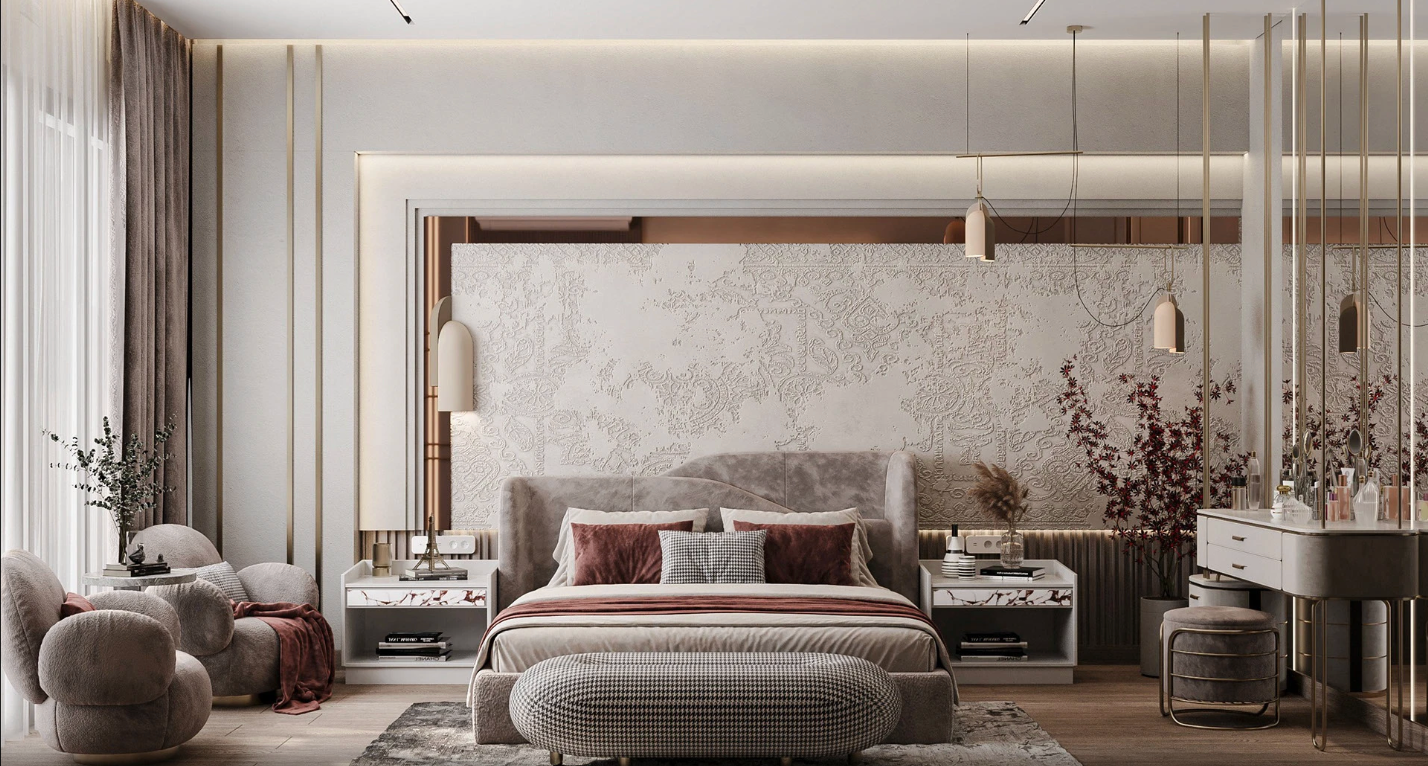Master bedroom interior